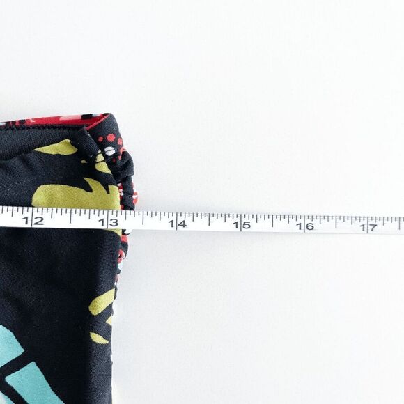 Kalijati Women's Boho Sleeveless Tube Mini Dress Red Black Size Medium - Picture 8 of 8